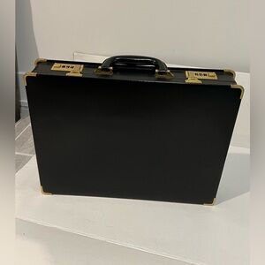 Vintage Amiet Business Bag Briefcase Attache Case Leather